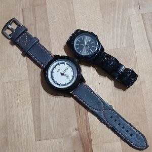 Mens Stylish Gray and Black Watches